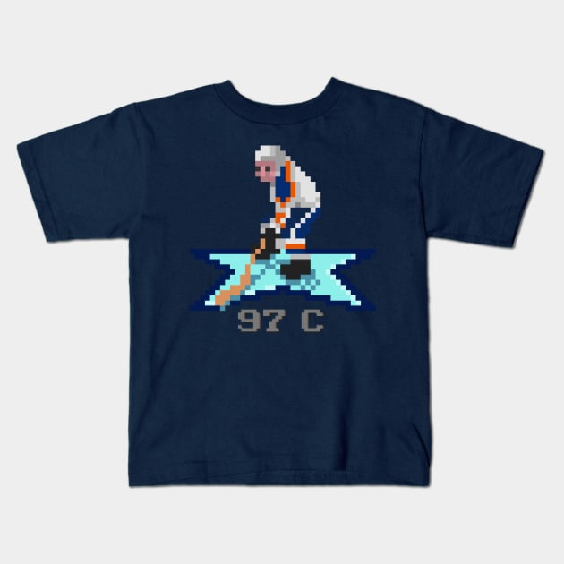 16-Bit McDavid (Away) Kids T-Shirt by Beerleagueheroes.com Merch Store